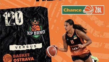 1.kolo ŽBL: KP Brno - BO | 120:46