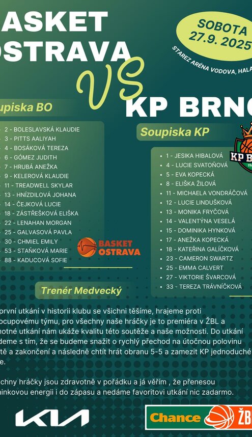 Bulletin - 1.venkovní zápas sezóny je tady!!!